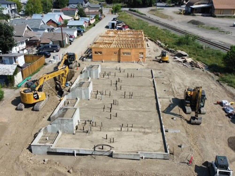 Bearpaw concrete foundation